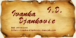 Ivanka Đanković vizit kartica